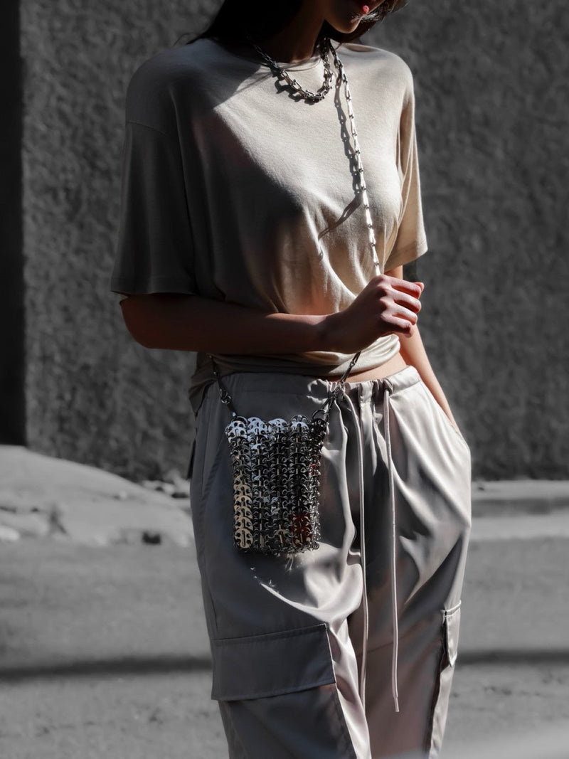 OVERSIZED SHEER HALF SLEEVE T-SHIRT