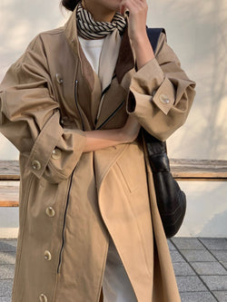 POCKET OVERSIZED TRENCH COAT