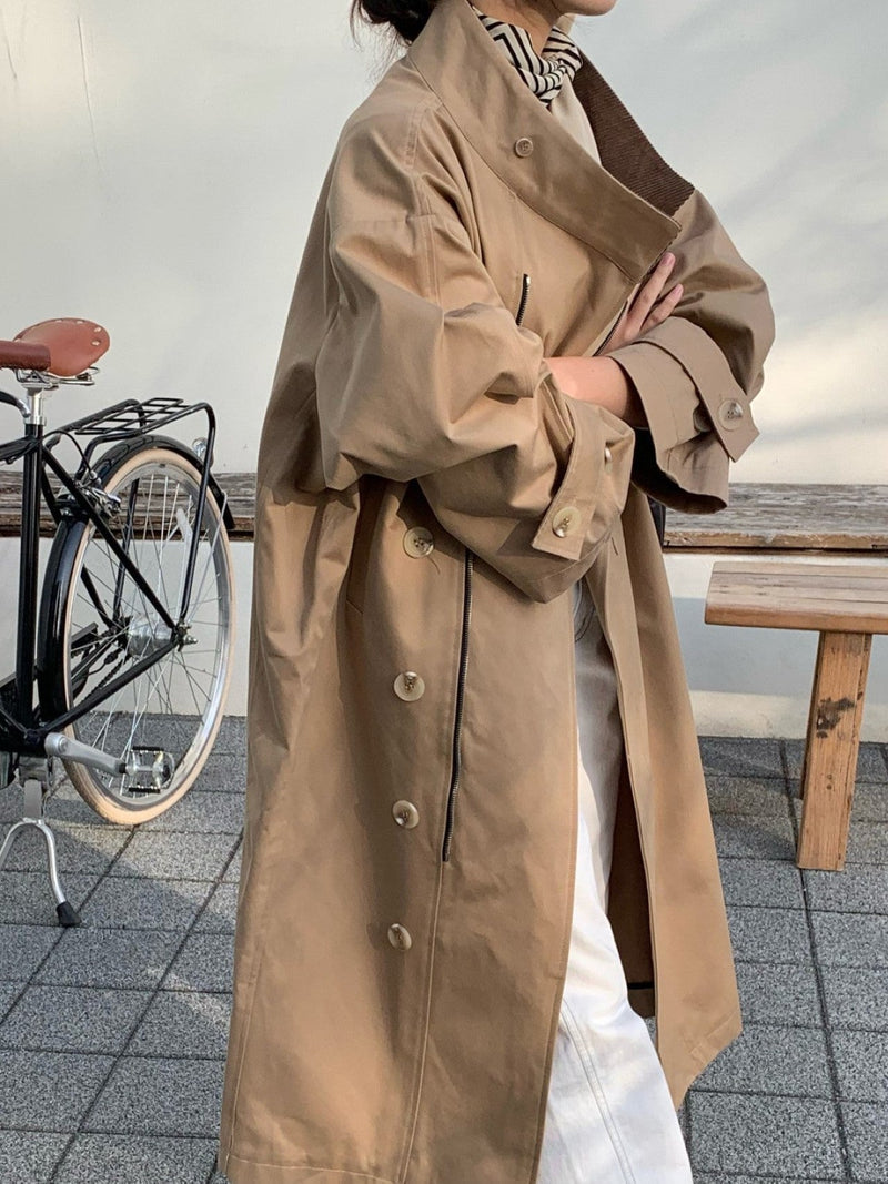 POCKET OVERSIZED TRENCH COAT