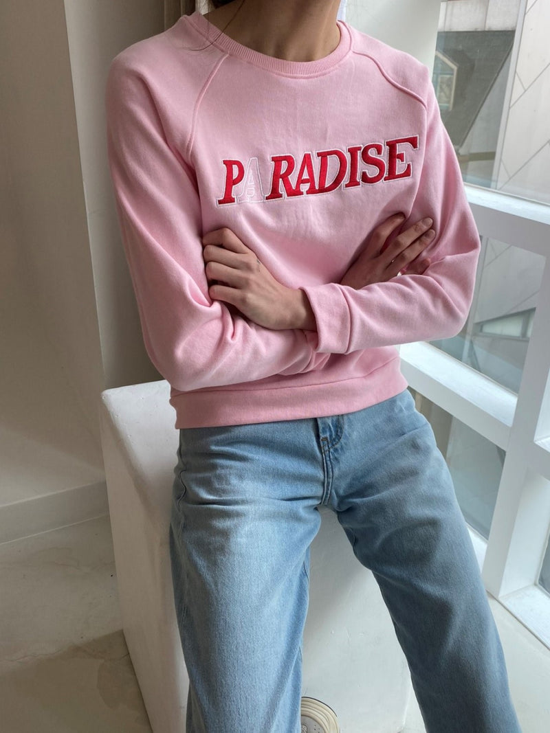 PARADISE PRINTED COTTON SWEATSHIRT