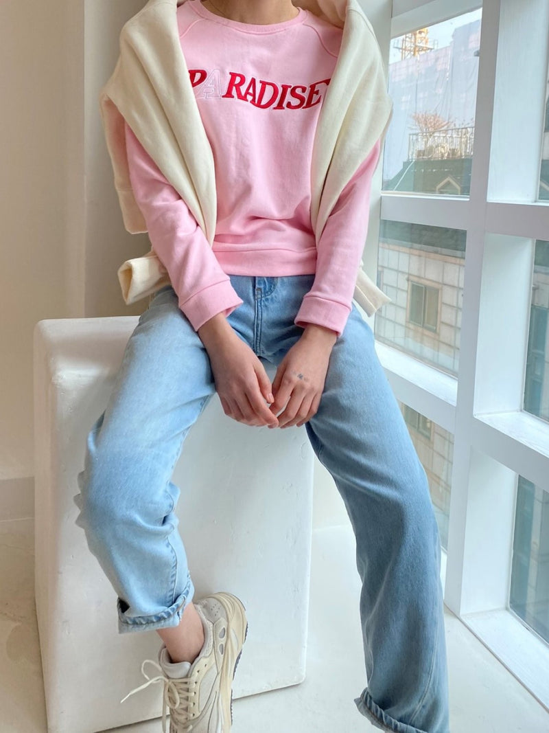 PARADISE PRINTED COTTON SWEATSHIRT