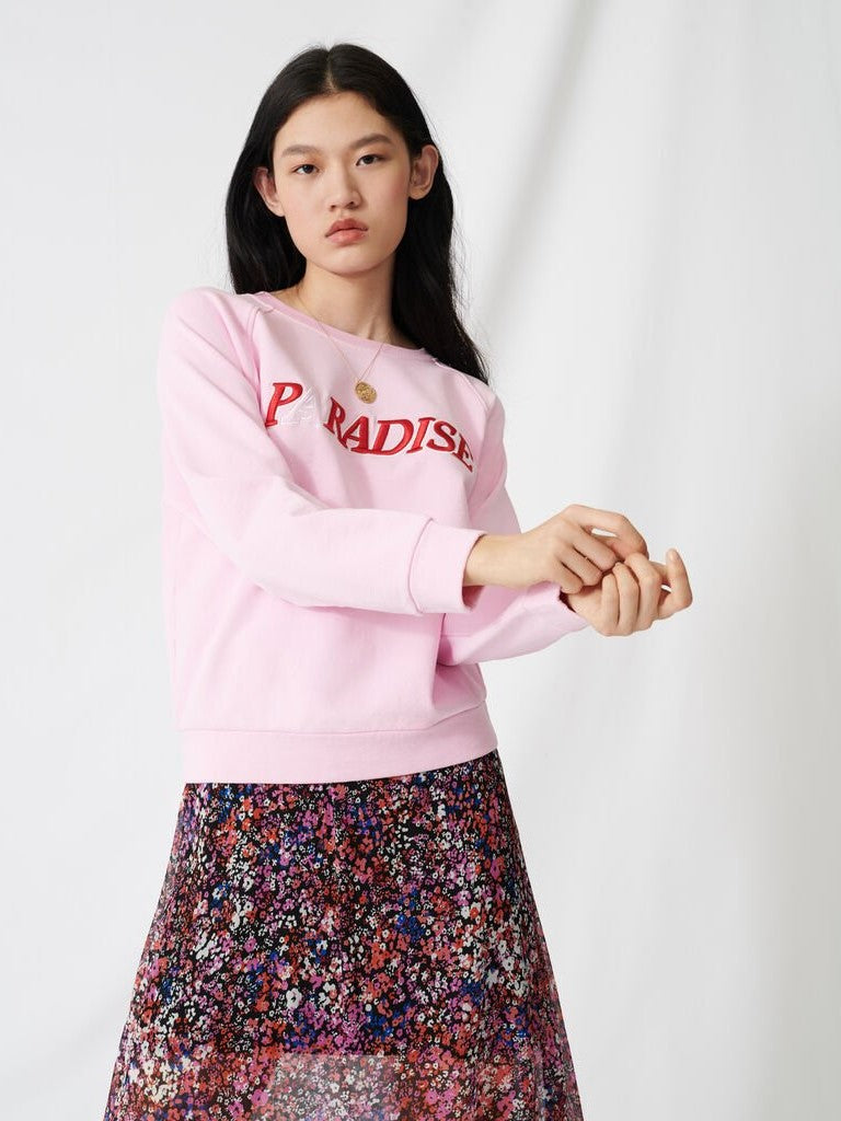 PARADISE PRINTED COTTON SWEATSHIRT