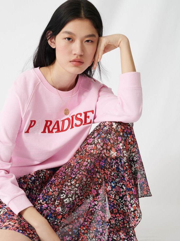 PARADISE PRINTED COTTON SWEATSHIRT