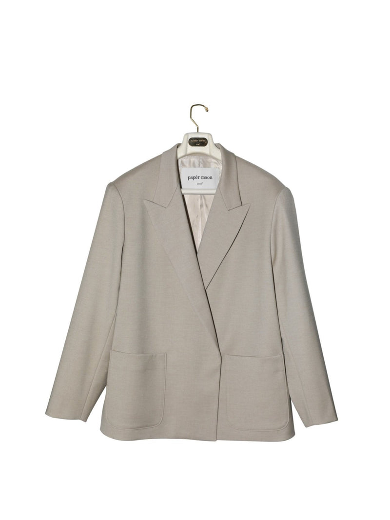 PEAKED LAPEL DOUBLE BREASTED BLAZER