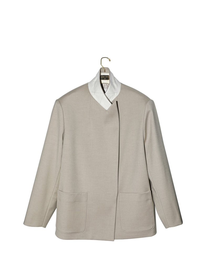 PEAKED LAPEL DOUBLE BREASTED BLAZER