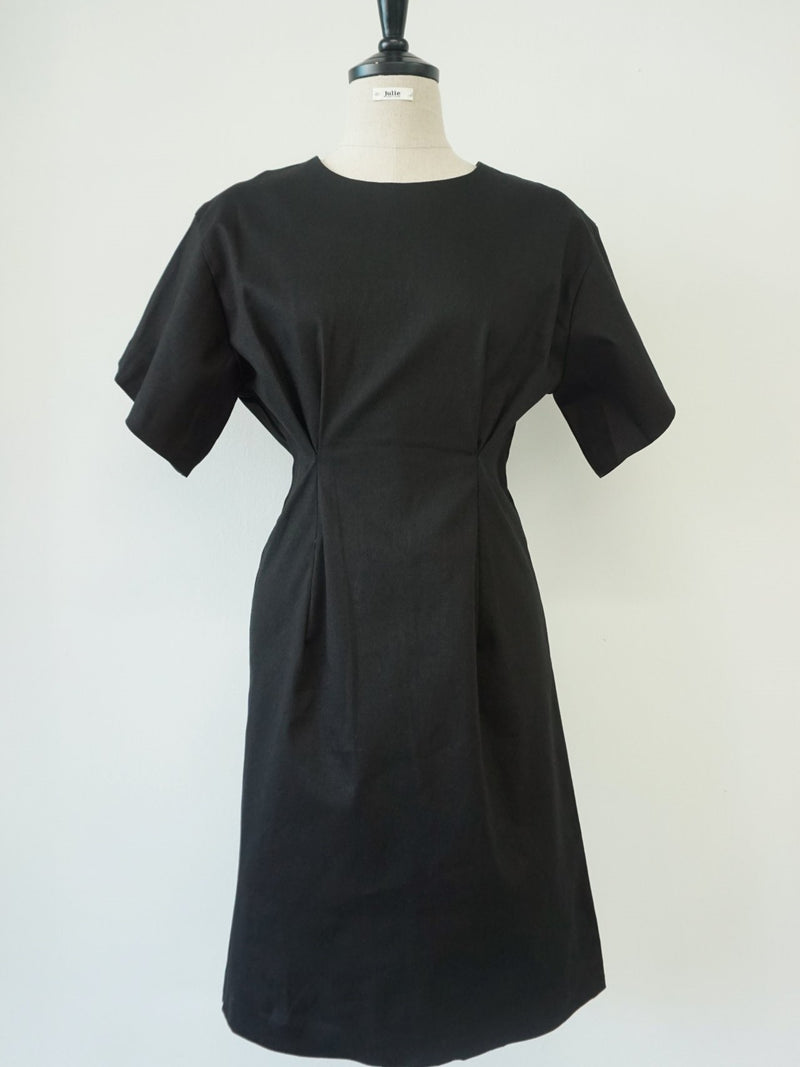 PIN TUCK SHIFT DRESS