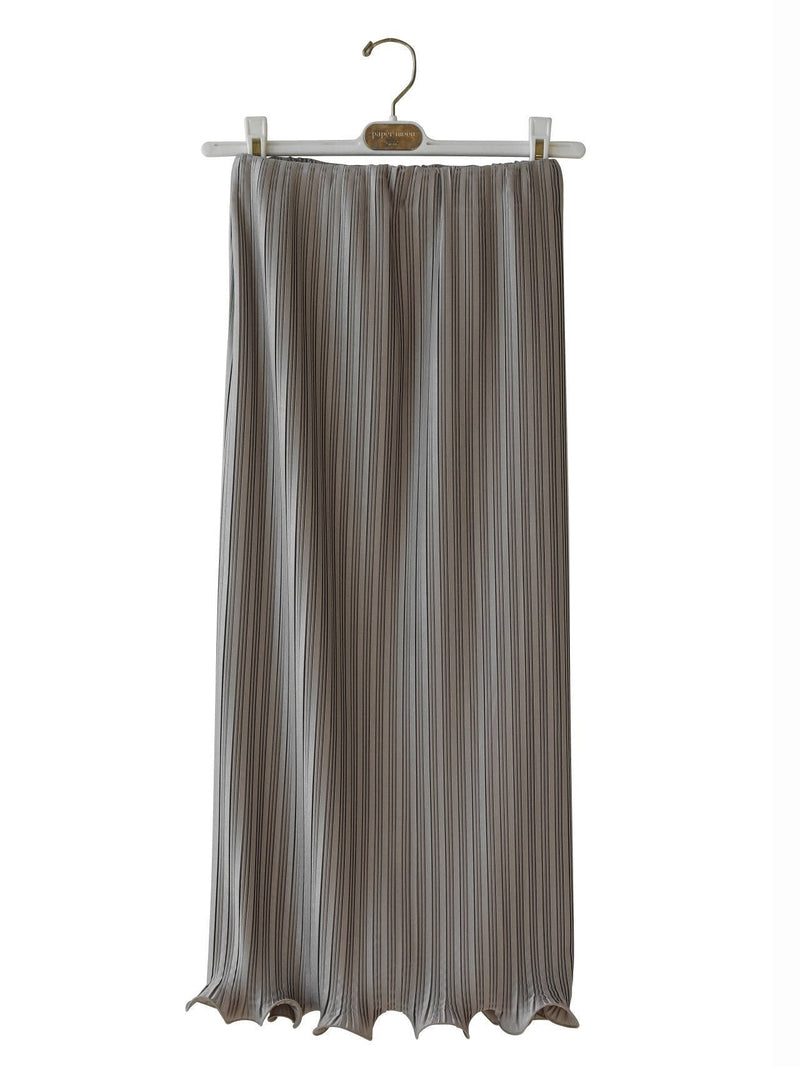 PLEATED WAVE MIDI SKIRT