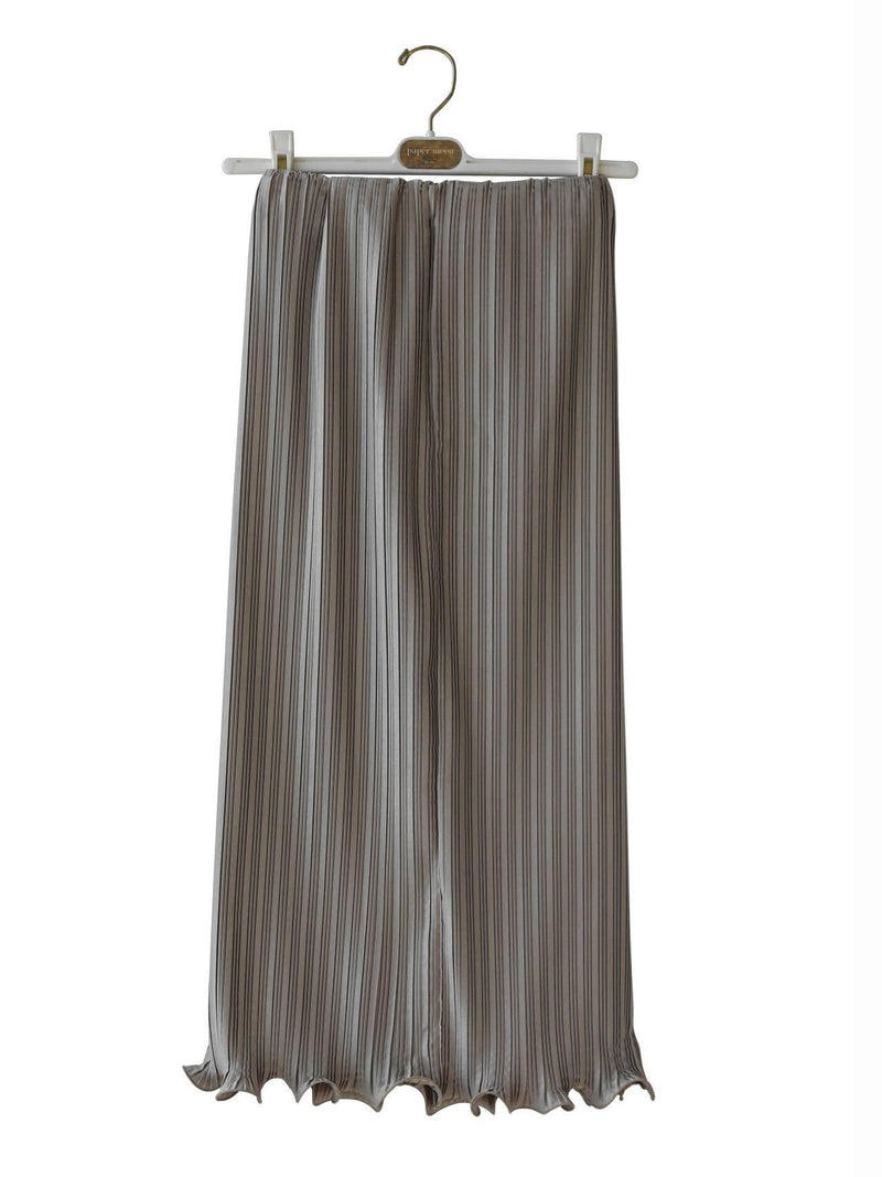 PLEATED WAVE MIDI SKIRT