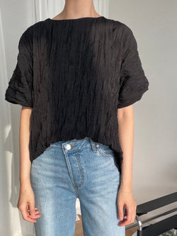 PLEATED WRINKLE BLOUSE