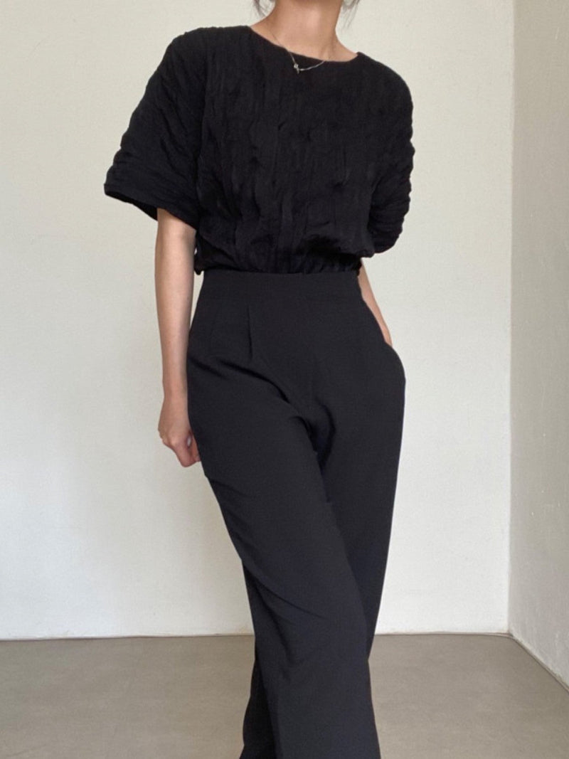 PLEATED WRINKLE BLOUSE