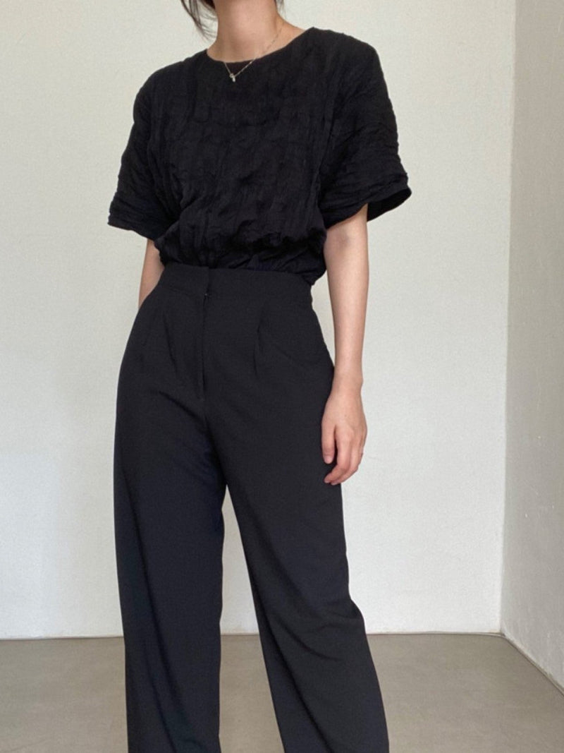 PLEATED WRINKLE BLOUSE