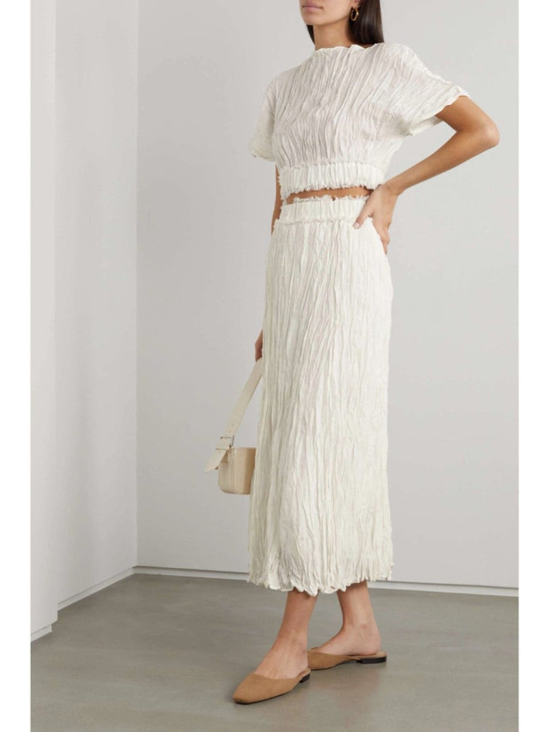 PLEATED WRINKLE SKIRT