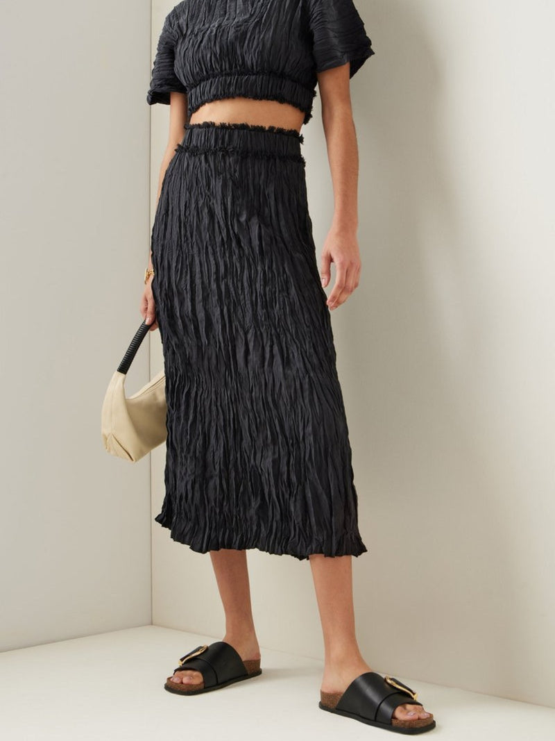 PLEATED WRINKLE SKIRT