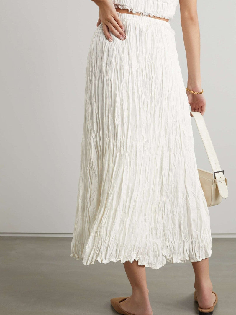 PLEATED WRINKLE SKIRT