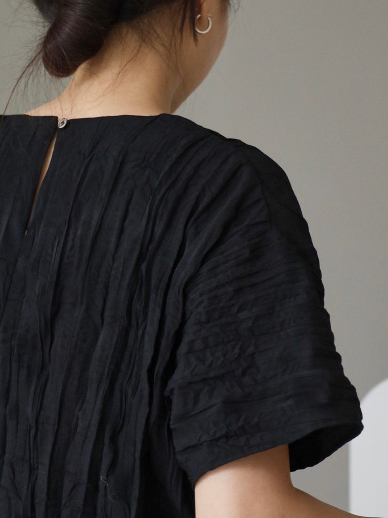 PLEATED WRINKLE BLOUSE