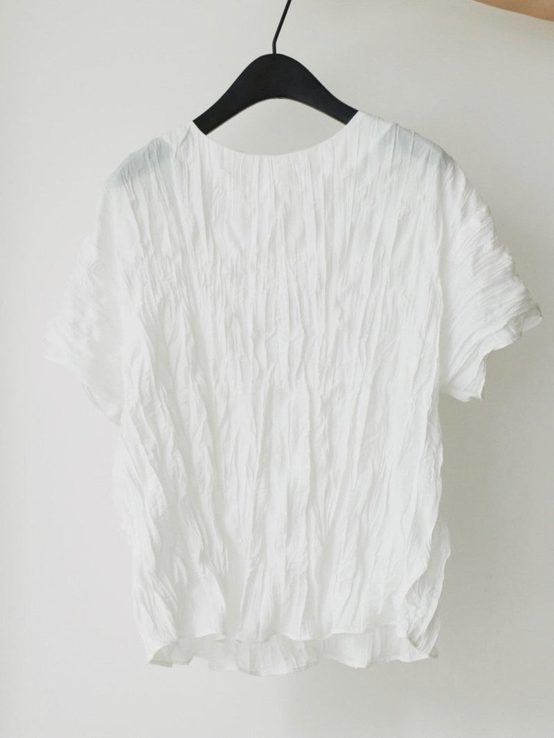 PLEATED WRINKLE BLOUSE