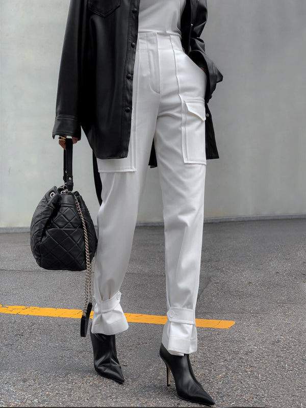 POCKET DETAIL CARGO PANTS