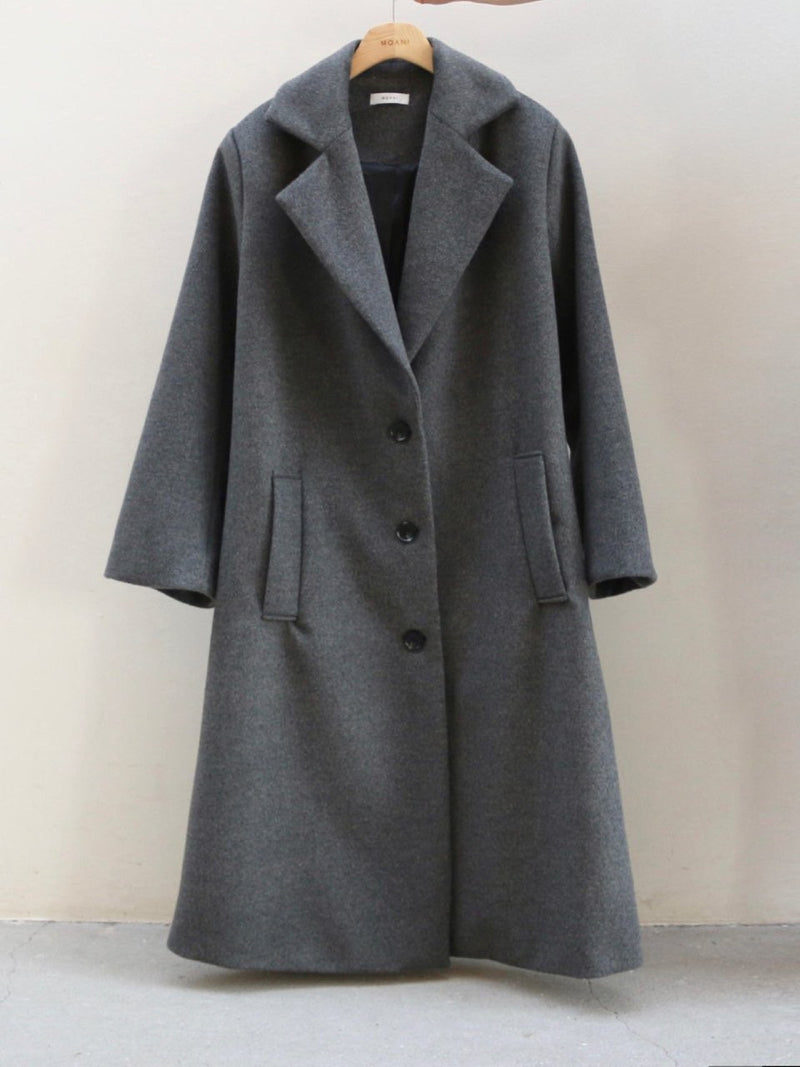 PREMIUM WOOL 3 BUTTON OVERSIZED COAT