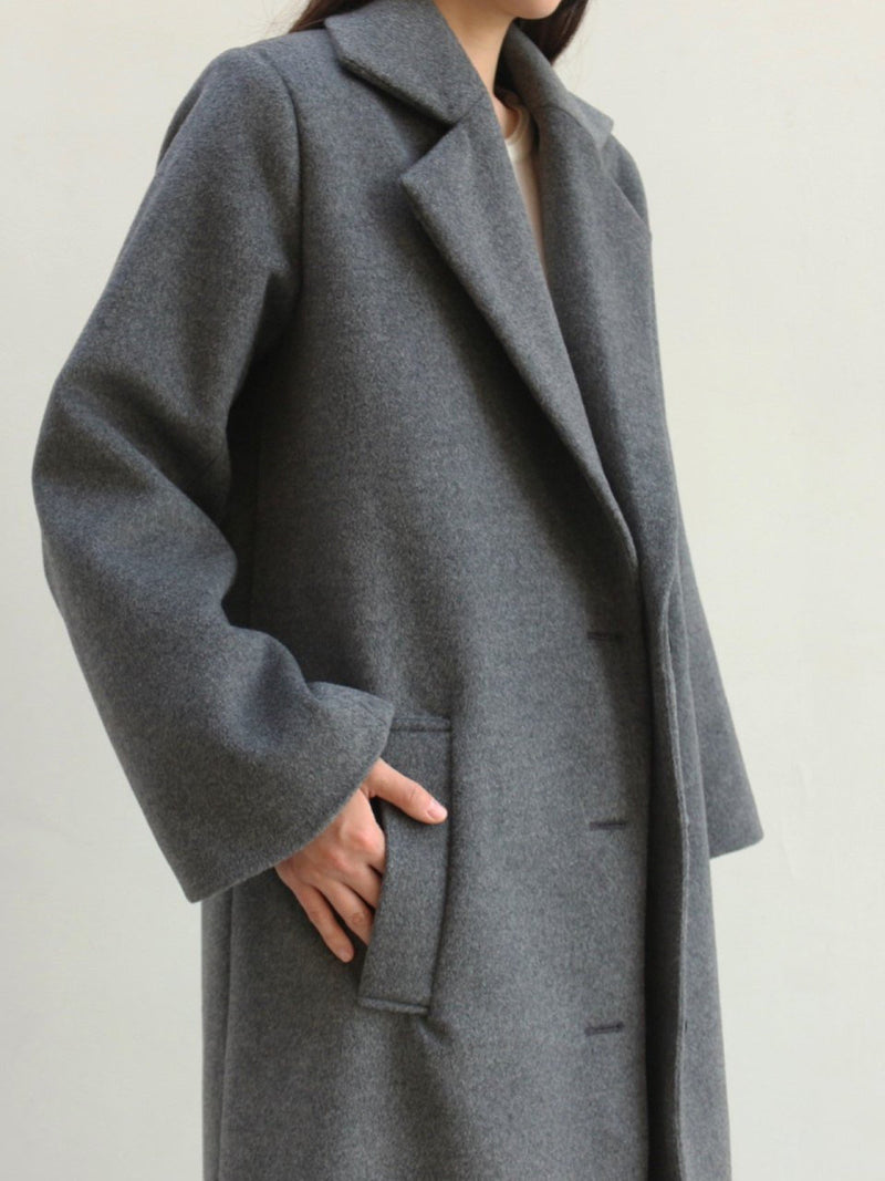 PREMIUM WOOL 3 BUTTON OVERSIZED COAT