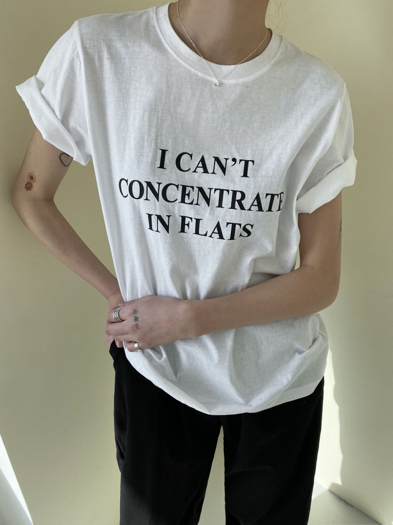 PRINTED IN FLATS COTTON T-SHIRT