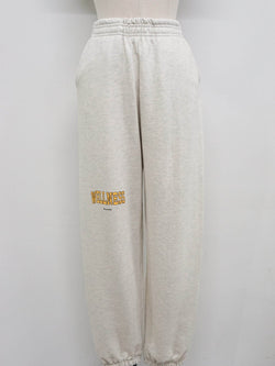 PRINTED WELLNESS COTTON SWEATPANTS