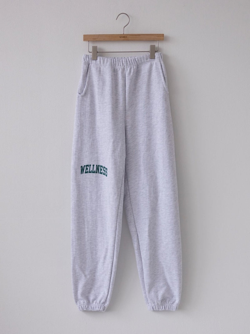 PRINTED WELLNESS COTTON SWEATPANTS