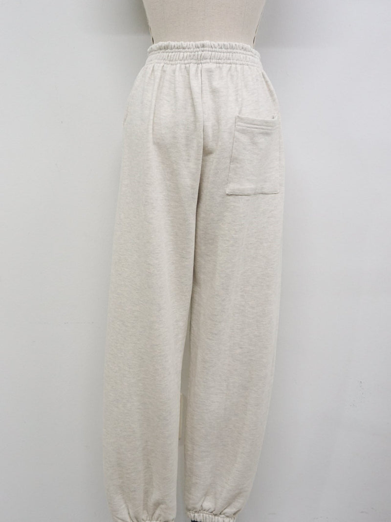 PRINTED WELLNESS COTTON SWEATPANTS