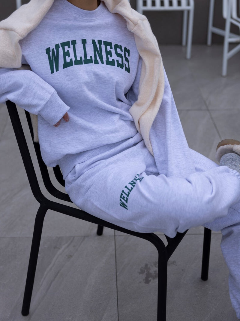 PRINTED WELLNESS COTTON SWEATSHIRT