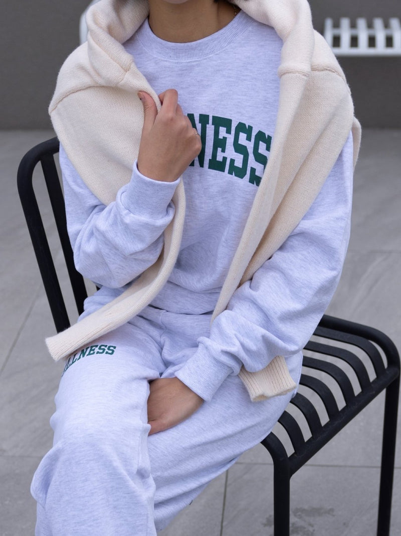 PRINTED WELLNESS COTTON SWEATSHIRT