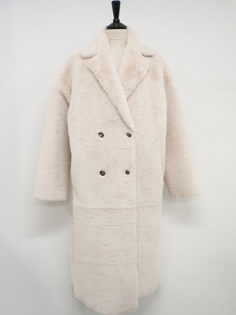 REVERSIBLE FAUX FUR COAT