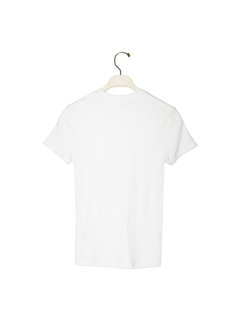 RIBBED SLIM CREWNECK T-SHIRT