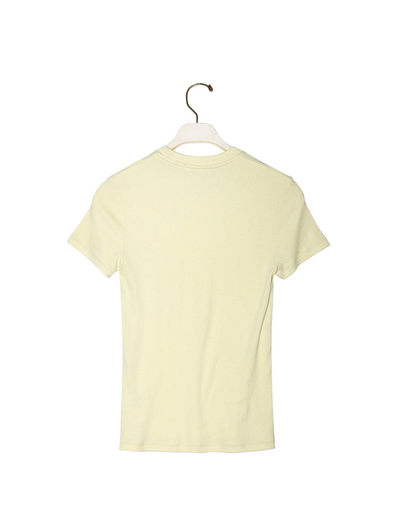 RIBBED SLIM CREWNECK T-SHIRT