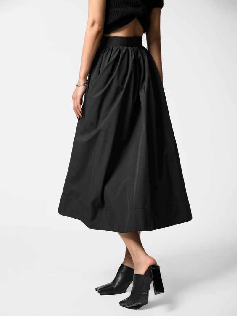 ROMANTIC PLEATED FLARED SKIRT