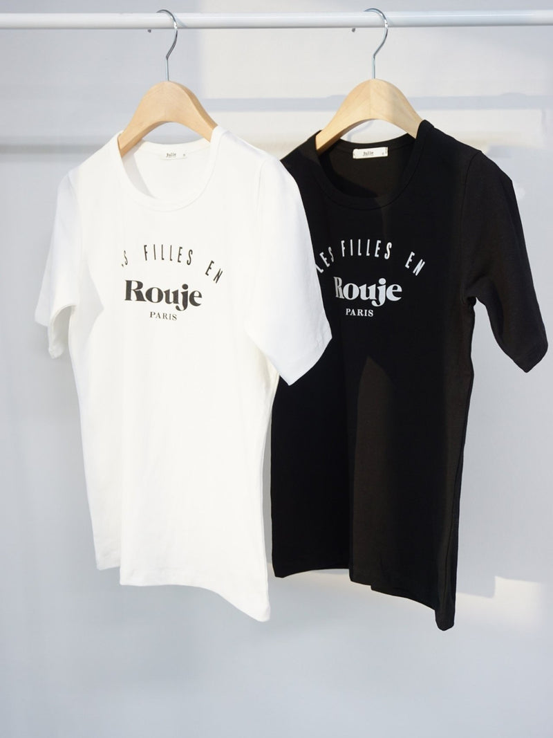 ROUJE PARIS PRINTED COTTON T-SHIRT