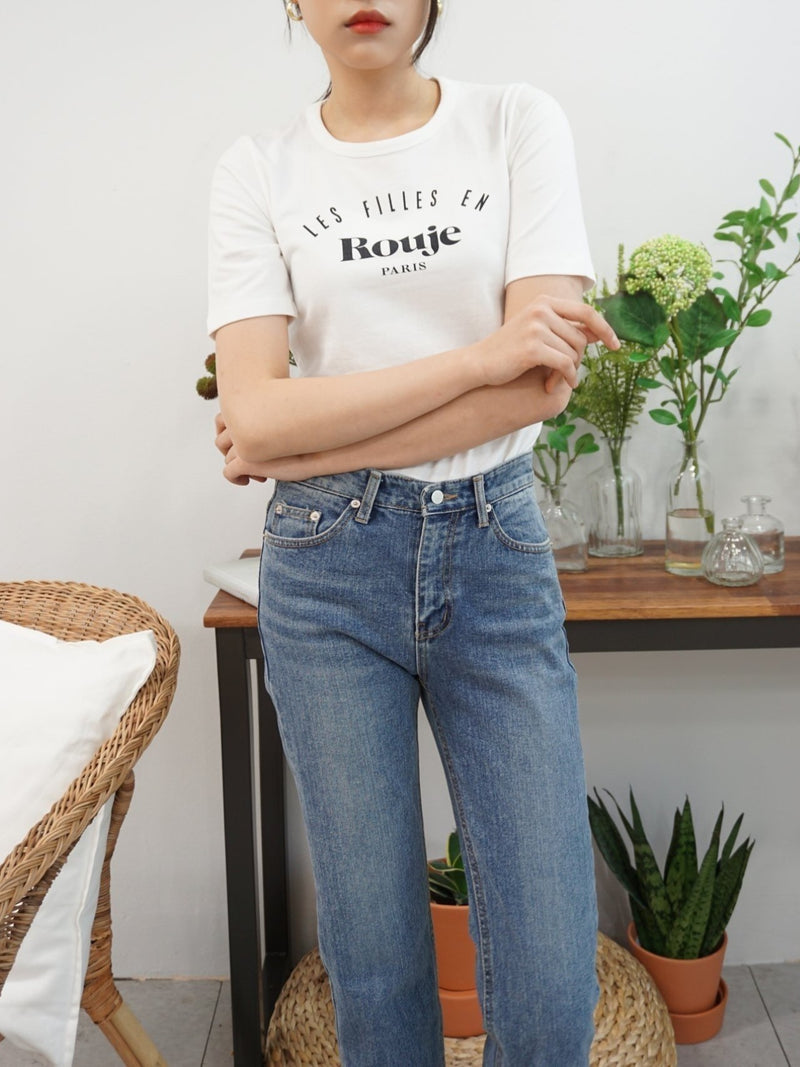 ROUJE PARIS PRINTED COTTON T-SHIRT