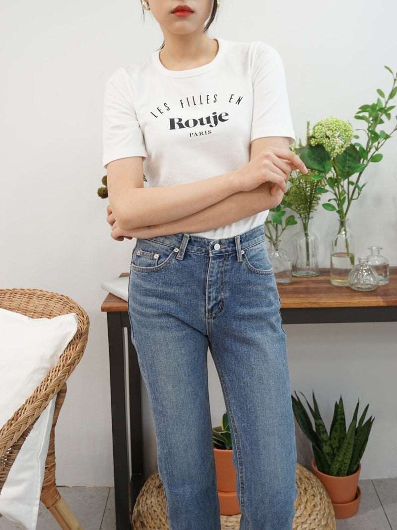 ROUJE PARIS PRINTED COTTON T-SHIRT