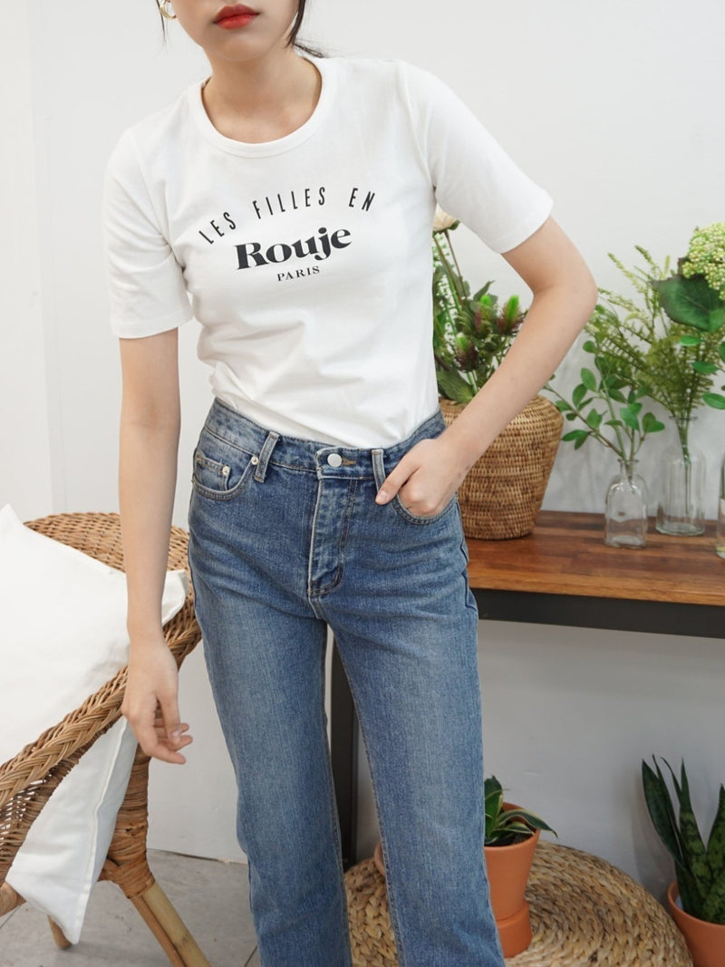 ROUJE PARIS PRINTED COTTON T-SHIRT