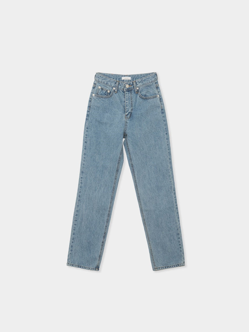 SEMI-WIDE RAW DENIM JEANS