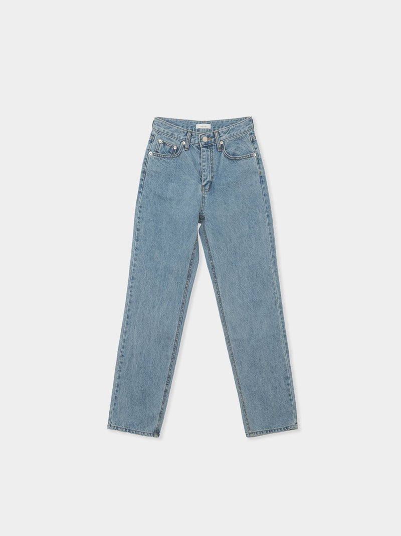 SEMI-WIDE RAW DENIM JEANS