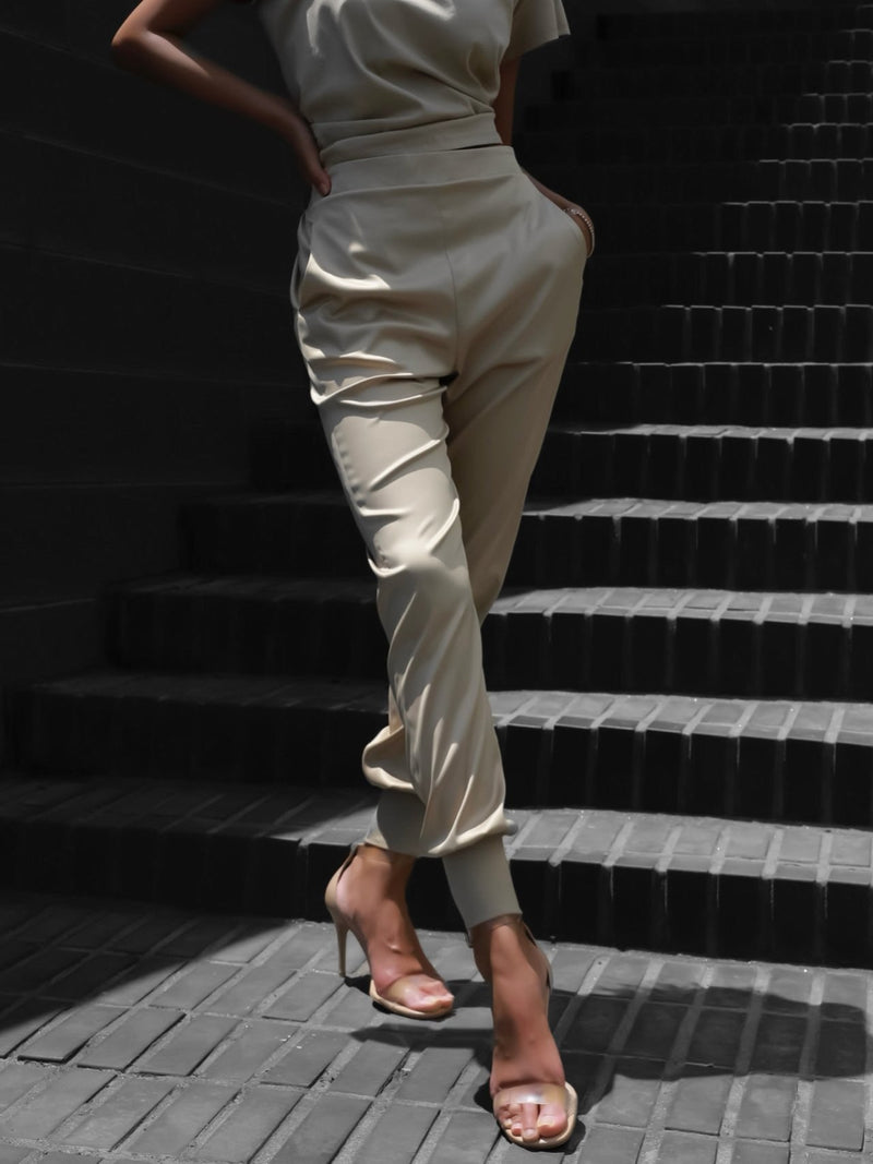 SATIN JOGGER TROUSERS