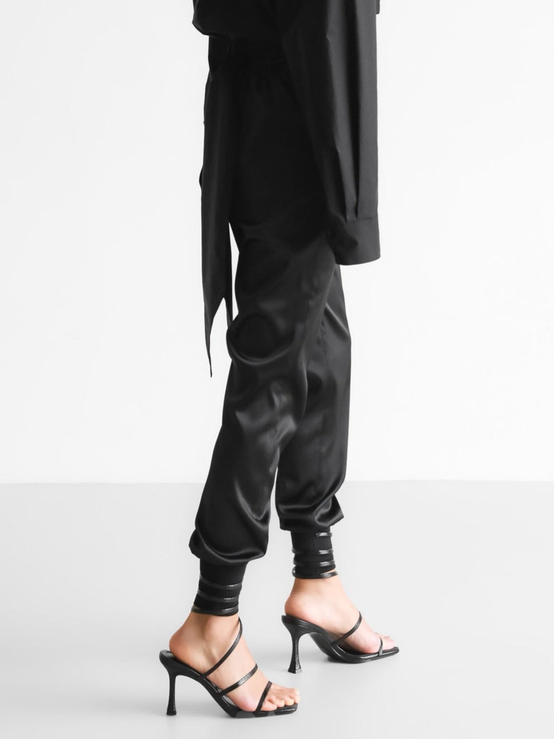 SATIN JOGGER TROUSERS