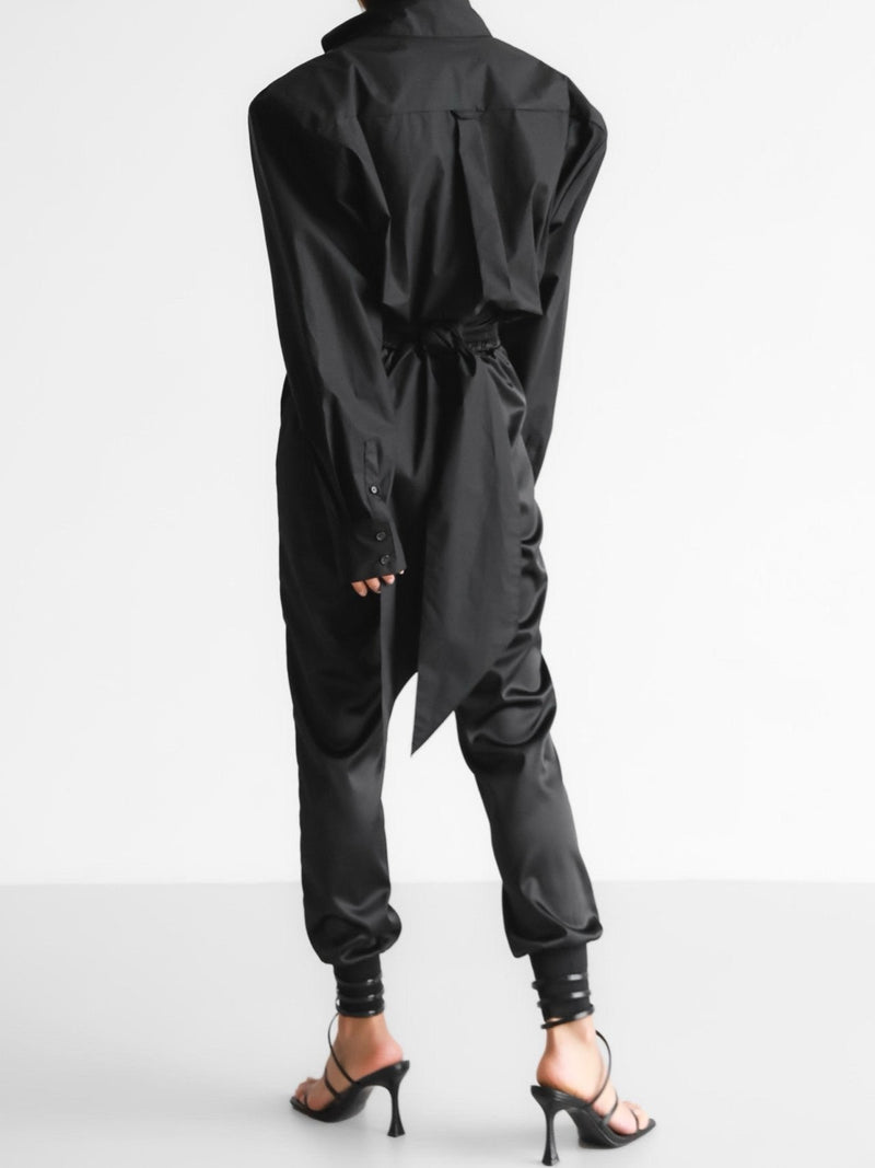 SATIN JOGGER TROUSERS
