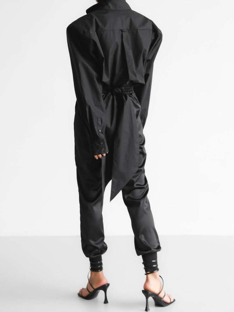 SATIN JOGGER TROUSERS