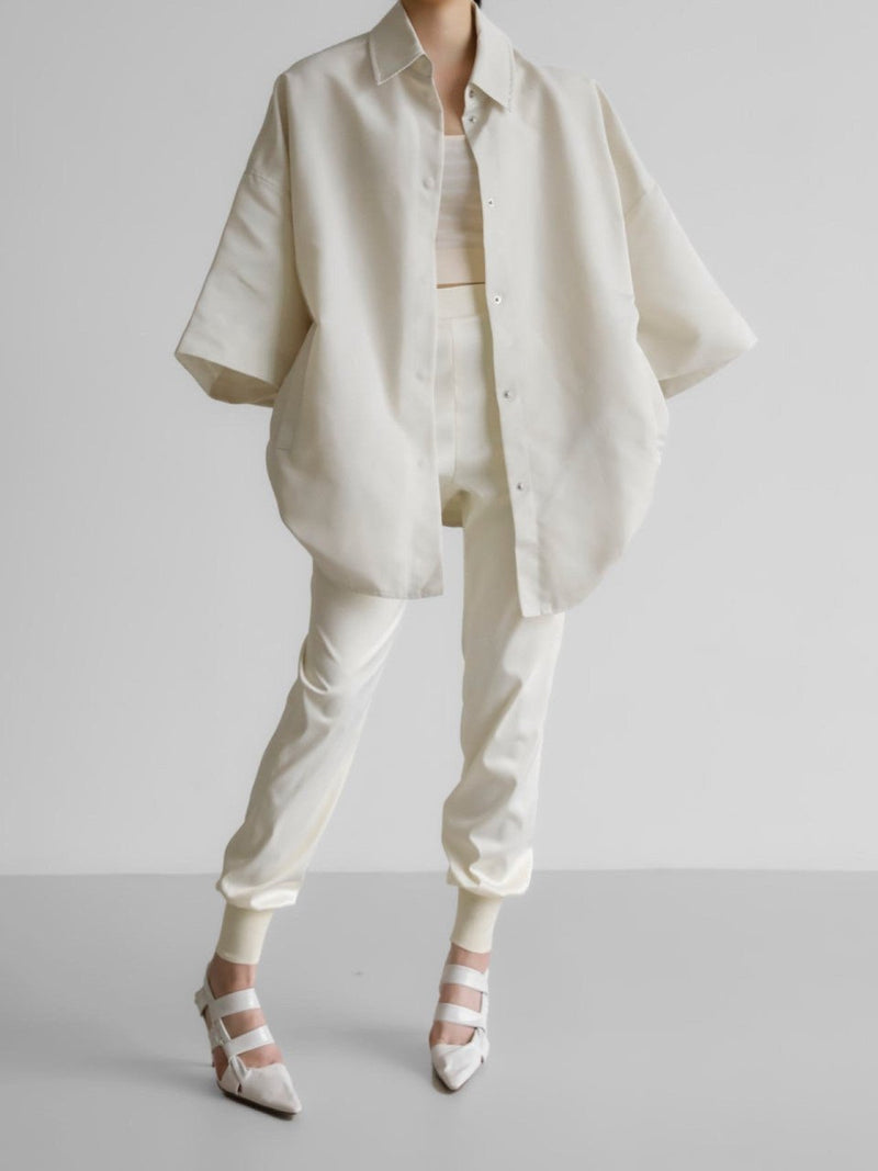 SATIN JOGGER TROUSERS