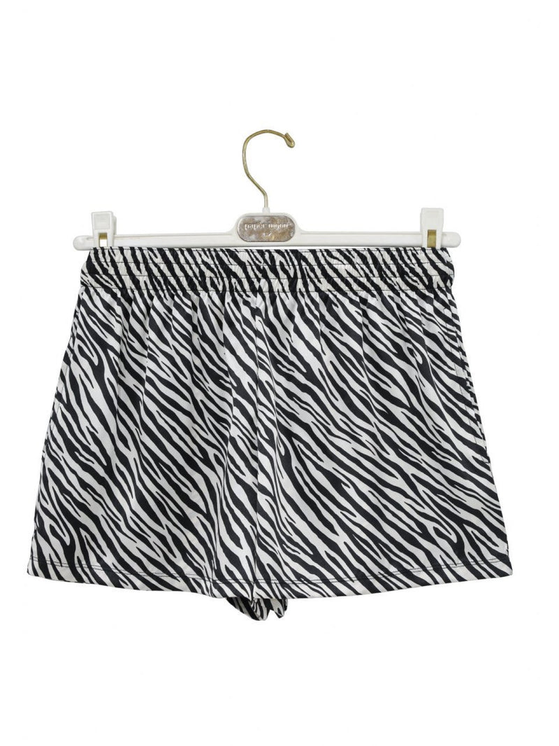 SATIN ZEBRA SHORTS