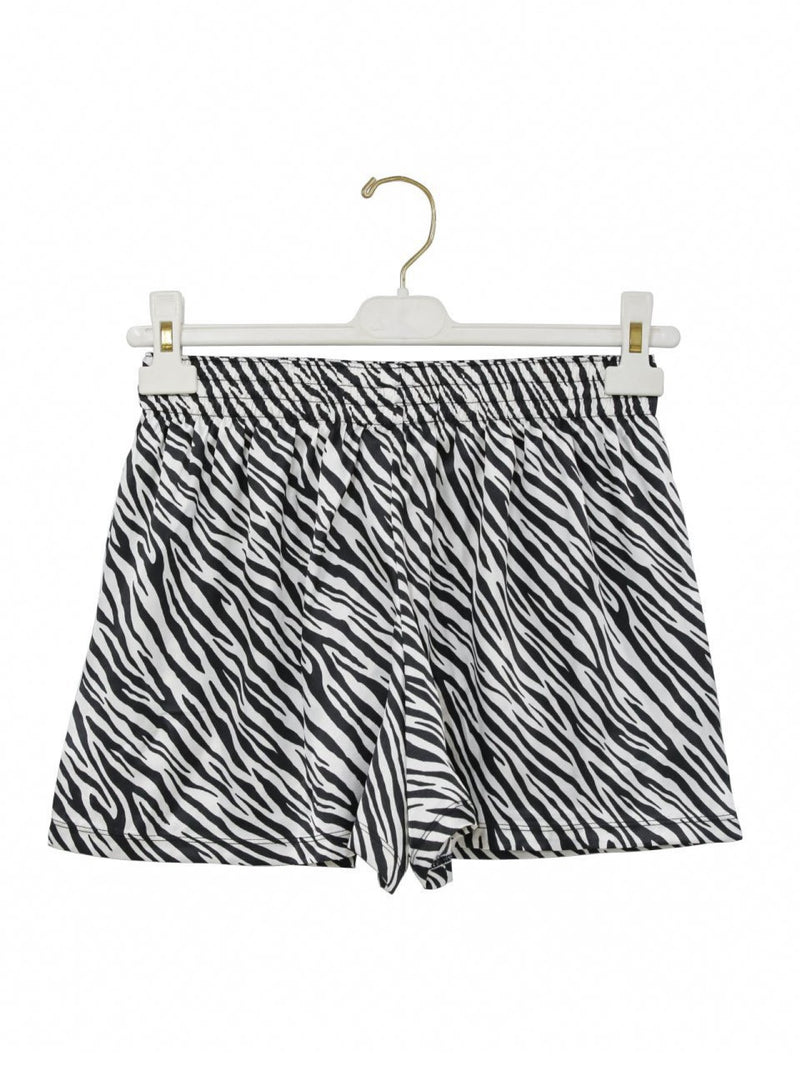 SATIN ZEBRA SHORTS