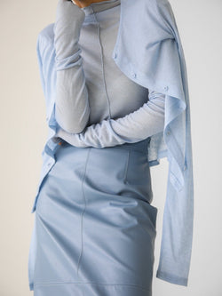 SHEER BUTTON-THROUGH CARDIGAN