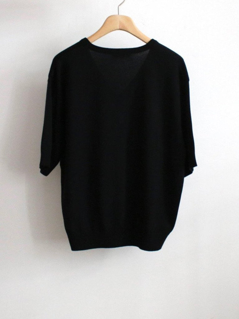 SILK BAMBOO V-NECK KNIT