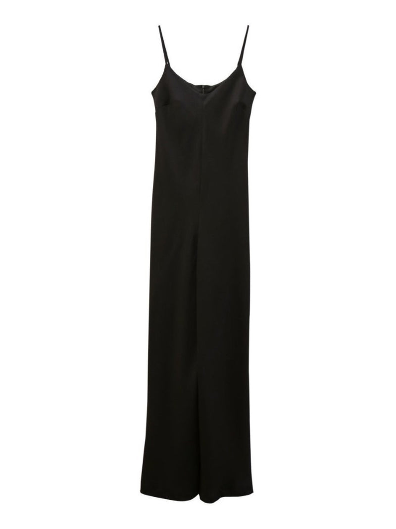 SLEEVELESS CREPE JUMPSUIT