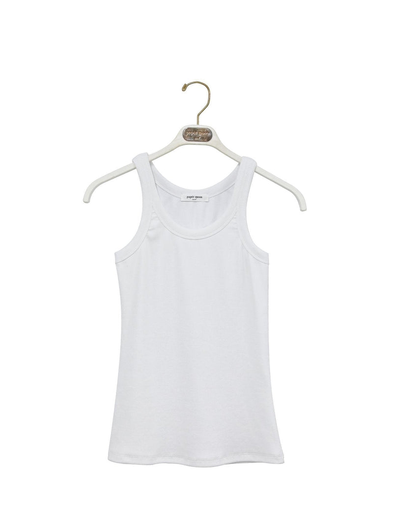 SLEEVELESS JERSEY RIBBED TANK